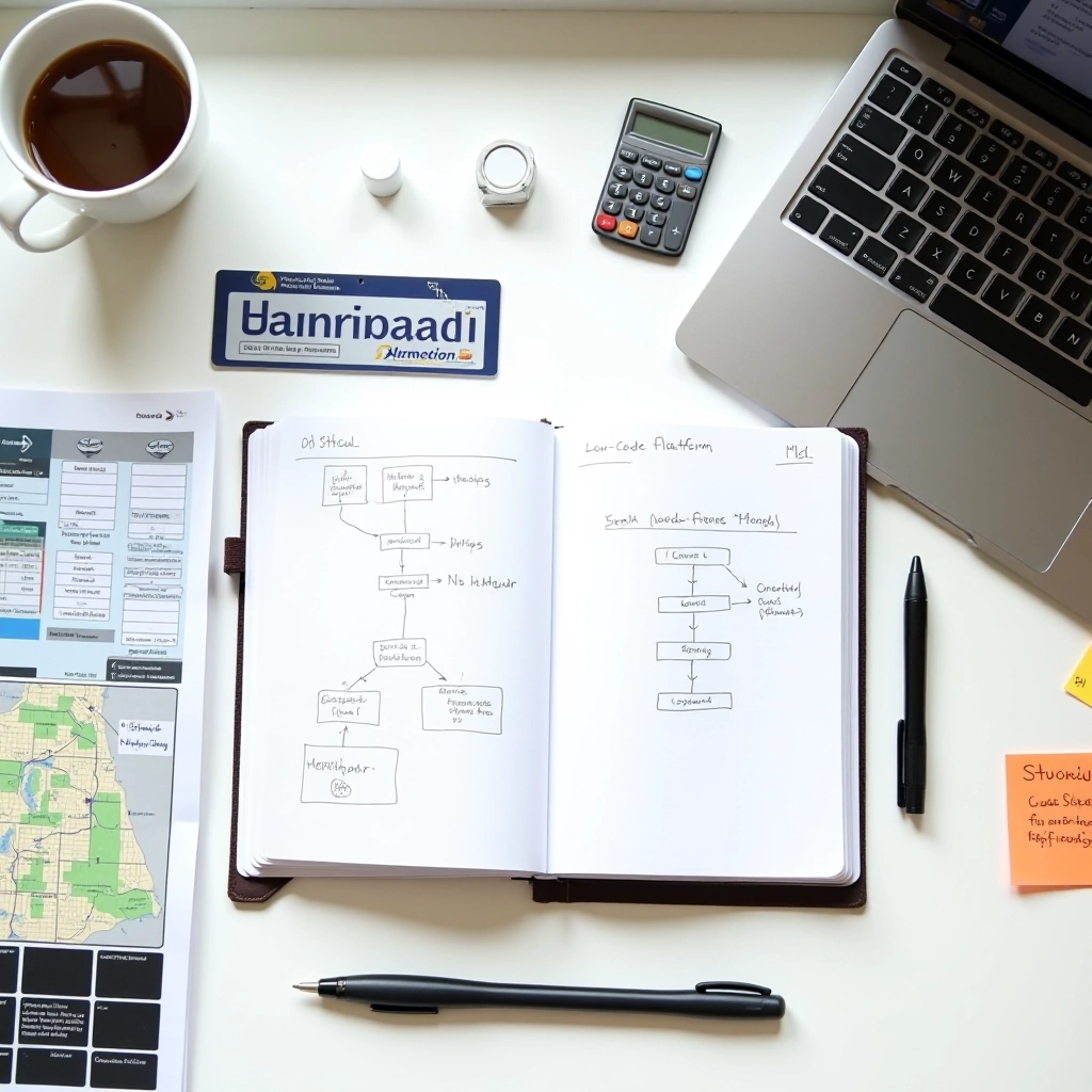 FlowWorks Automation Editorial Team workspace showing research materials and workflow documentation